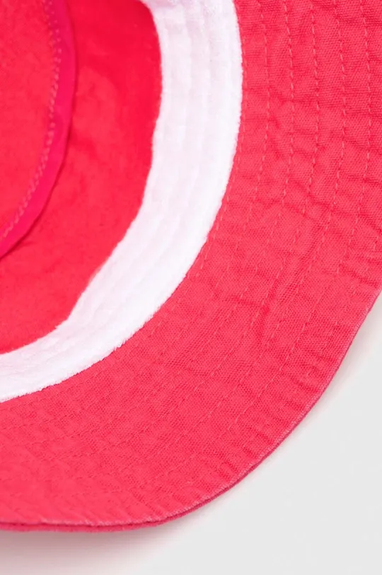 ružová Detský bavlnený klobúk United Colors of Benetton