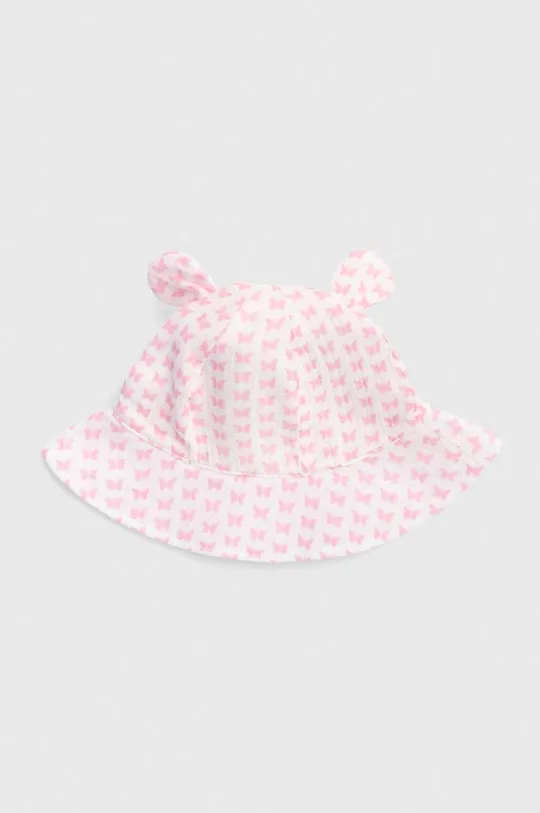 розовый Детская хлопковая шляпа United Colors of Benetton Для девочек