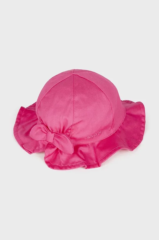 roza Otroški bombažni klobuk Mayoral Dekliški
