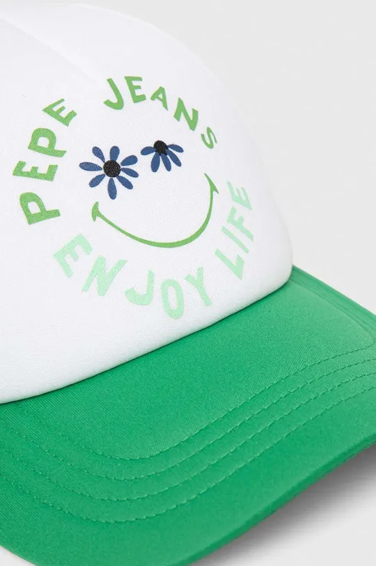 Pepe Jeans czapka z daszkiem dziecięca ORIANA biały