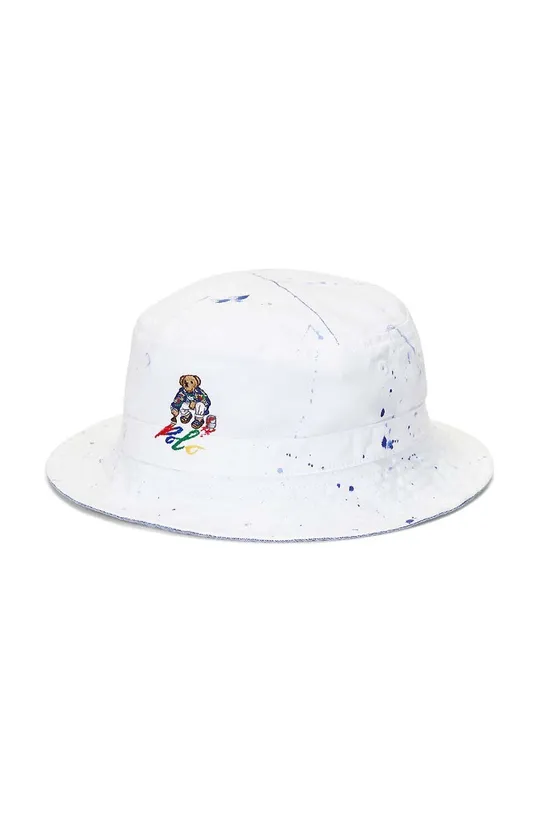 biały Polo Ralph Lauren kapelusz bawełniany dziecięcy Chłopięcy