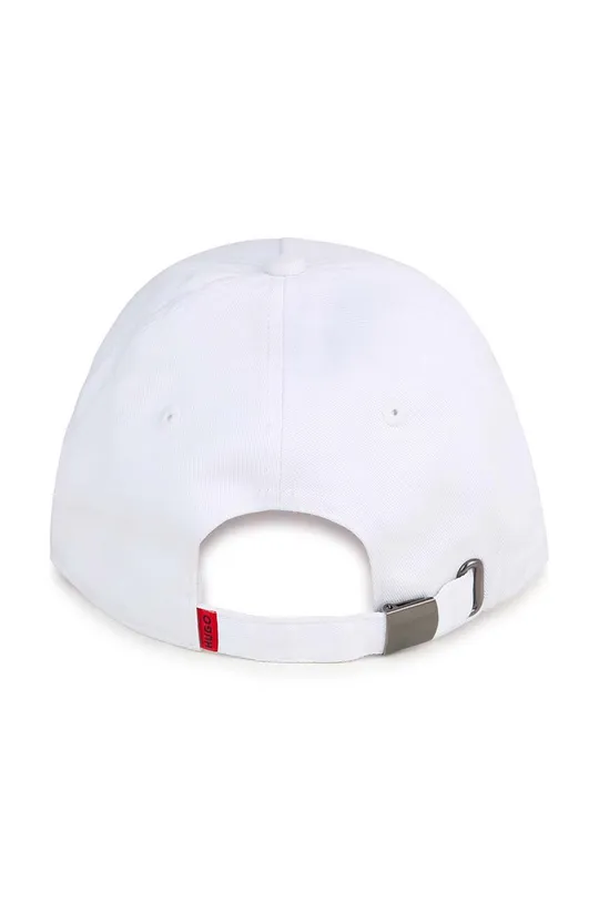 Παιδικό βαμβακερό καπέλο μπέιζμπολ HUGO λευκό
