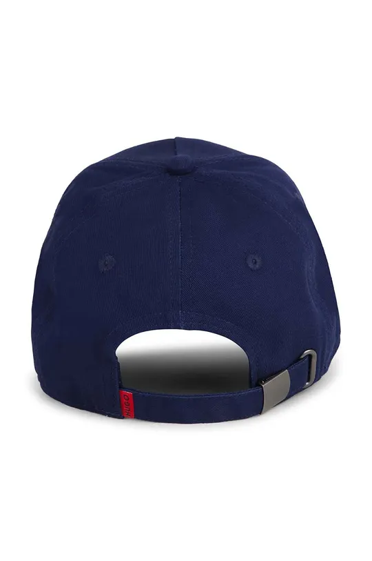 HUGO cappello con visiera in cotone bambini blu navy