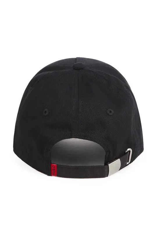 Παιδικό βαμβακερό καπέλο μπέιζμπολ HUGO μαύρο