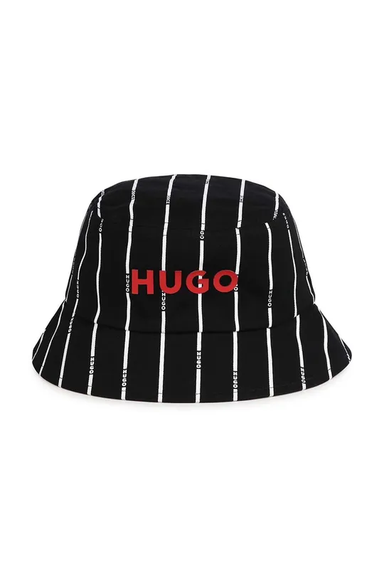 μαύρο Παιδικό βαμβακερό καπέλο HUGO Παιδικά