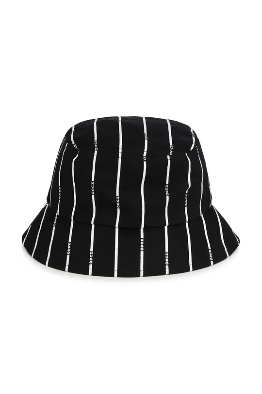 Παιδικό βαμβακερό καπέλο HUGO μαύρο