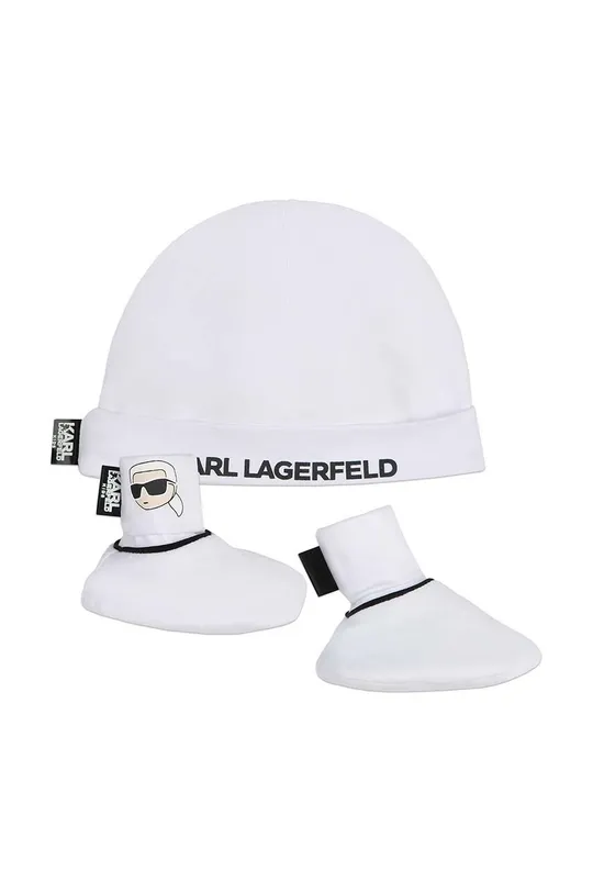білий Дитячий бавовняний комплект Karl Lagerfeld Дитячий