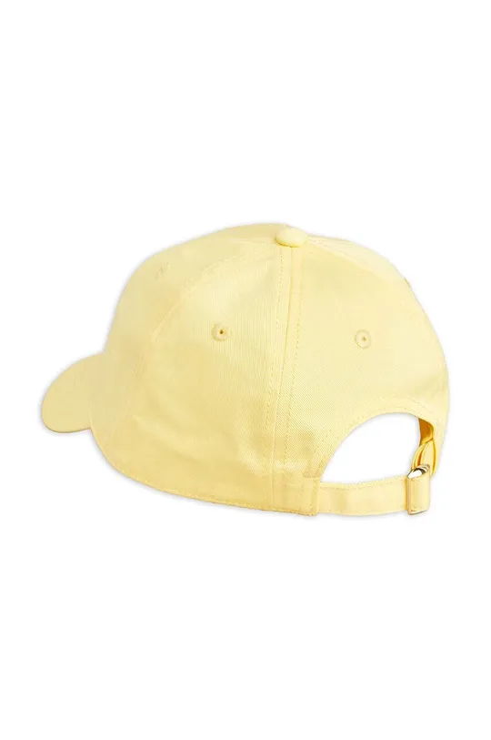 Παιδικό βαμβακερό καπέλο μπέιζμπολ Mini Rodini  Weight lifting κίτρινο