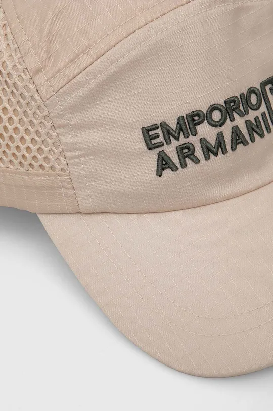 Παιδικό καπέλο μπέιζμπολ Emporio Armani μπεζ