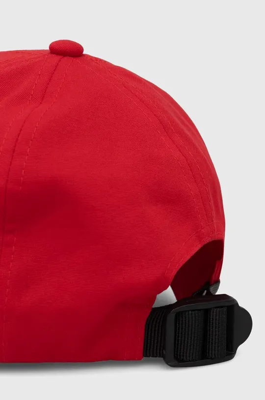 Παιδικό βαμβακερό καπέλο μπέιζμπολ United Colors of Benetton κόκκινο