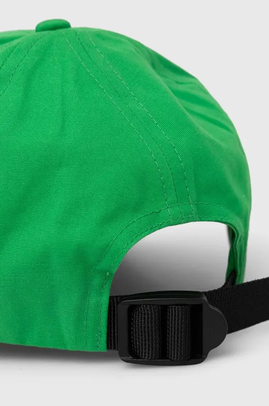 Детская хлопковая кепка United Colors of Benetton зелёный