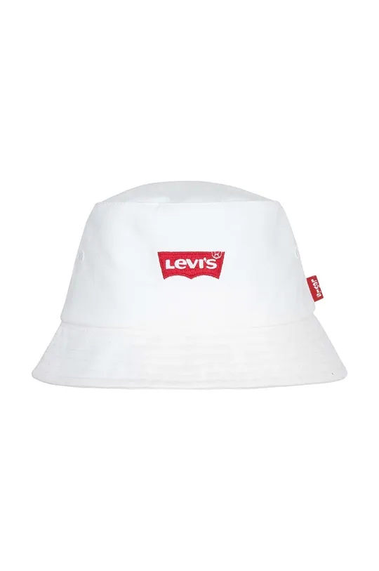 béžová Detský bavlnený klobúk Levi's LAN LEVIS BATWING BUCKET CAP Detský