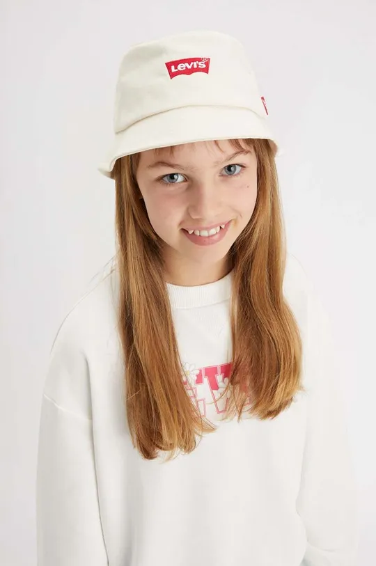 Levi's kapelusz bawełniany dziecięcy LAN LEVIS BATWING BUCKET CAP Dziecięcy