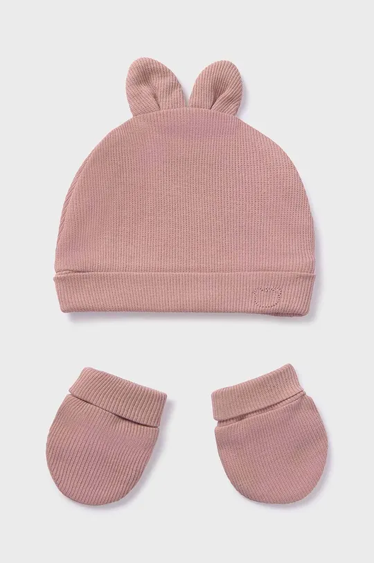 розовый Детская шапка и перчатки Mayoral Newborn Детский