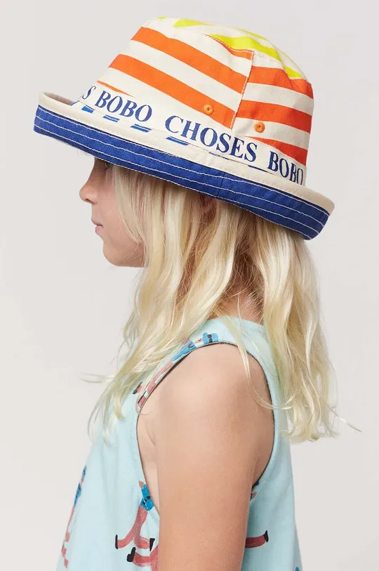 kék Bobo Choses kifordítható gyerek pamut kalap
