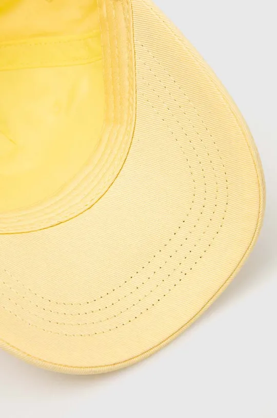 żółty Guess czapka z daszkiem bawełniana dziecięca