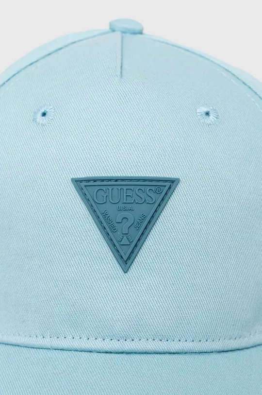 Pamučna kapa sa šiltom za bebe Guess plava