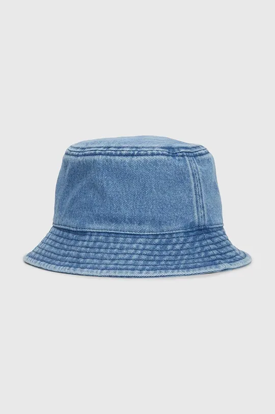 Детская хлопковая шляпа Calvin Klein Jeans голубой