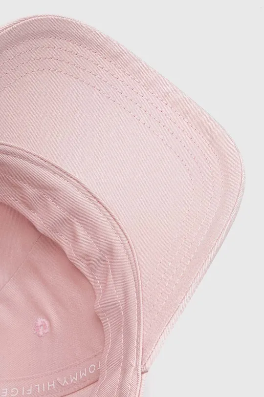 рожевий Дитяча бавовняна кепка Tommy Hilfiger