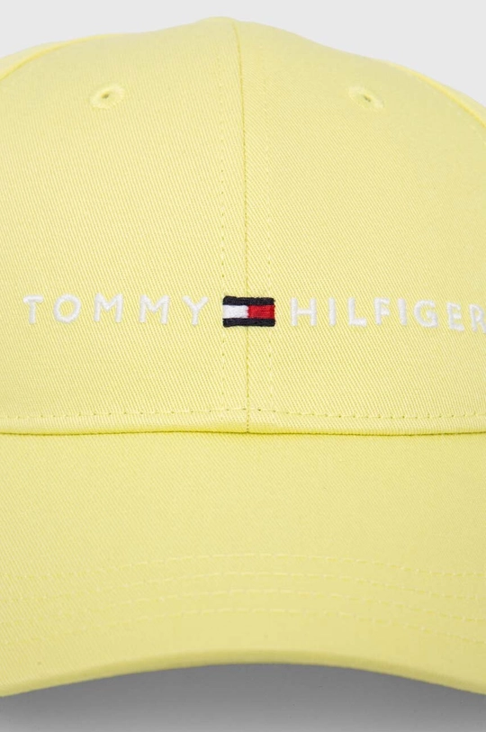 Detská bavlnená šiltovka Tommy Hilfiger zelená