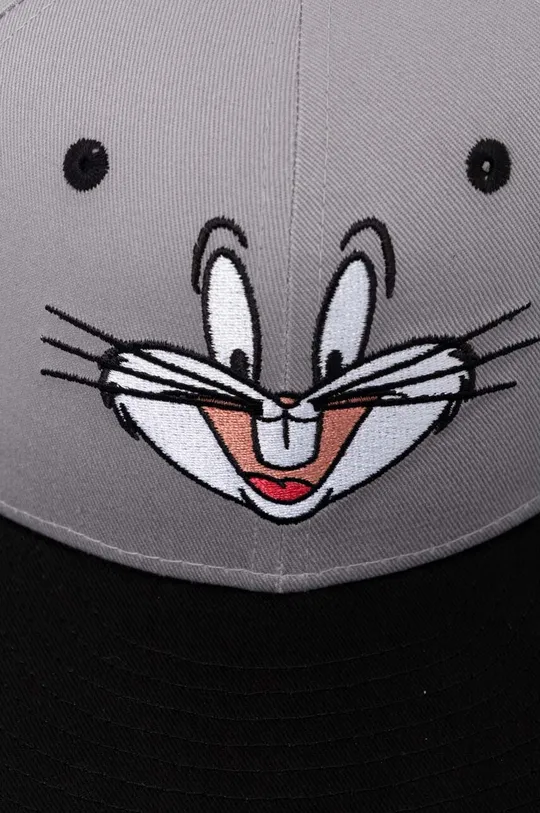New Era czapka z daszkiem bawełniana dziecięca BUGS BUNNY x Looney Tunes szary