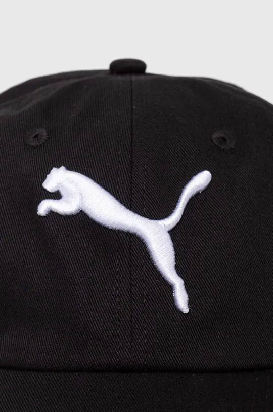 Pamučna kapa sa šiltom za bebe Puma ESS Cap Jr-Big Cat crna