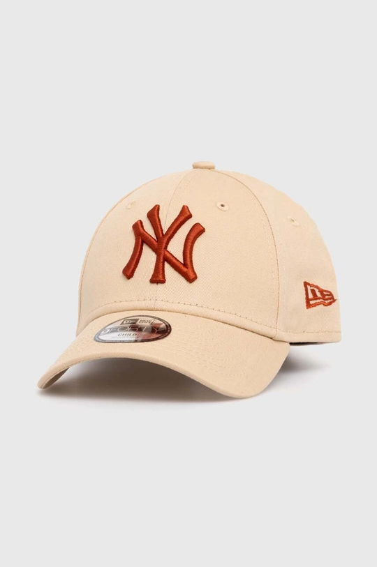 beżowy New Era czapka z daszkiem bawełniana dziecięca NEW YORK YANKEES Dziecięcy