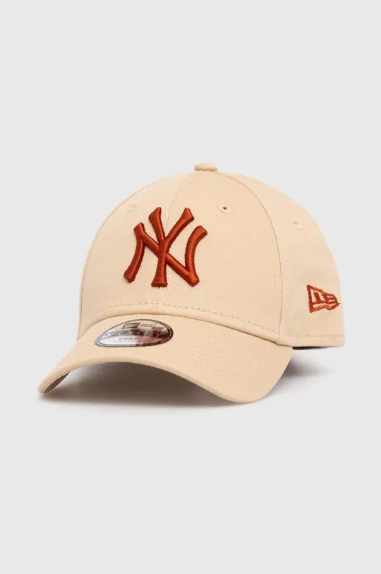 beige New Era cappello con visiera in cotone bambini NEW YORK YANKEES Bambini
