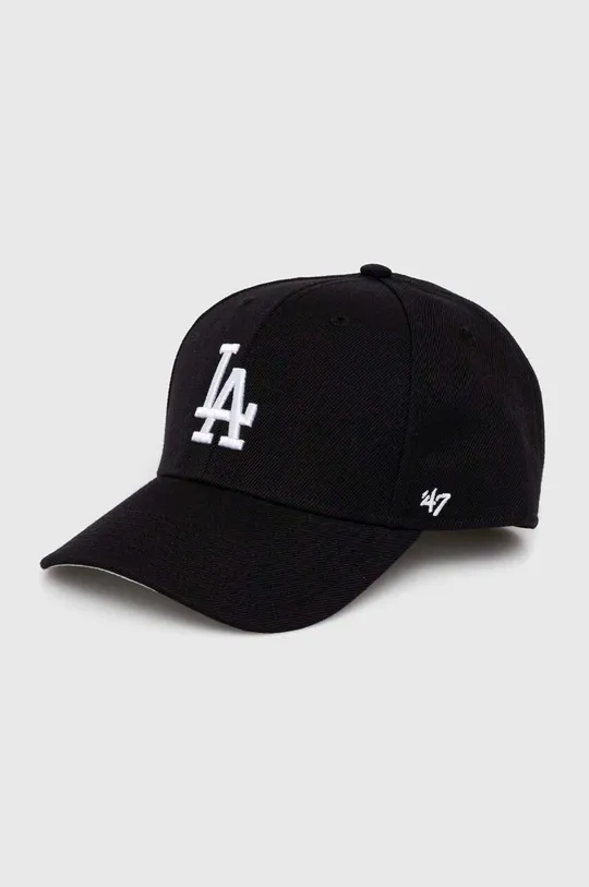čierna Šiltovka s prímesou vlny 47 brand MLB Los Angeles Dodgers Detský