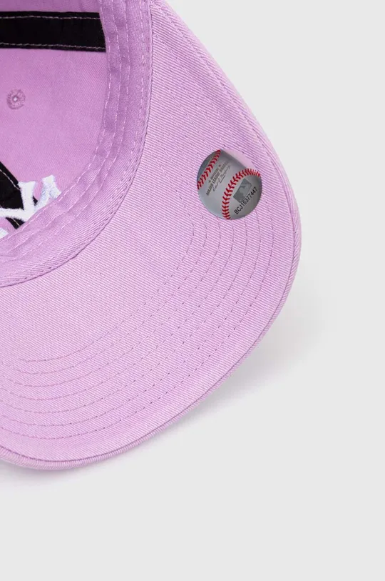 ljubičasta Pamučna kapa sa šiltom za bebe 47 brand MLB New York Yankees CLEAN UP