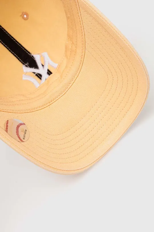 πορτοκαλί Παιδικό βαμβακερό καπέλο μπέιζμπολ 47 brand MLB New York Yankees CLEAN UP
