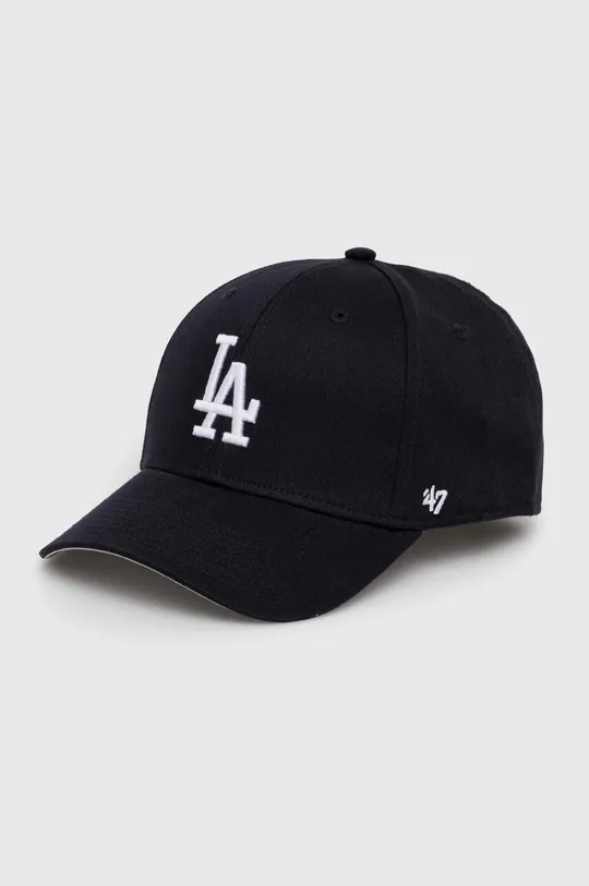 blu navy 47 brand cappello con visiera in cotone bambini MLB Los Angeles Dodgers Raised Basic Bambini