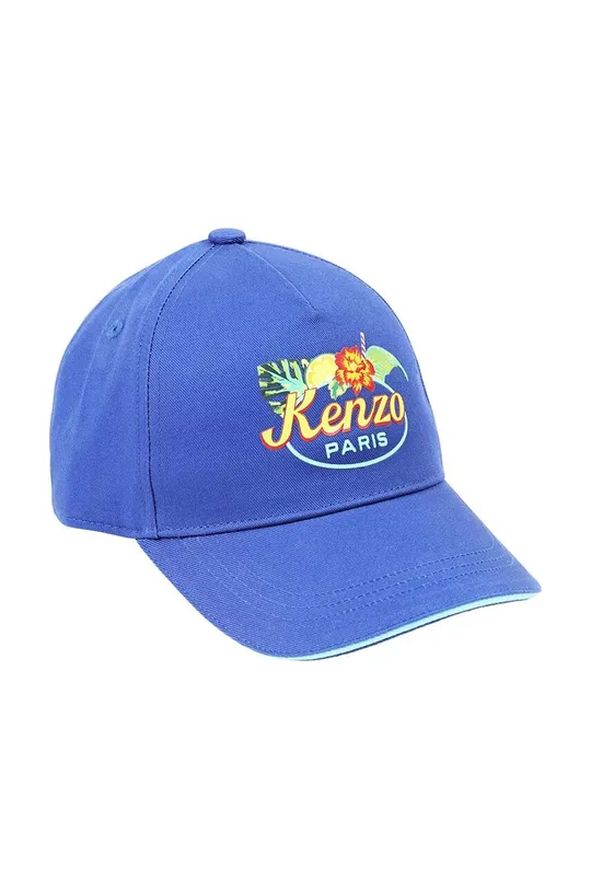 niebieski Kenzo Kids czapka z daszkiem bawełniana dziecięca Dziecięcy
