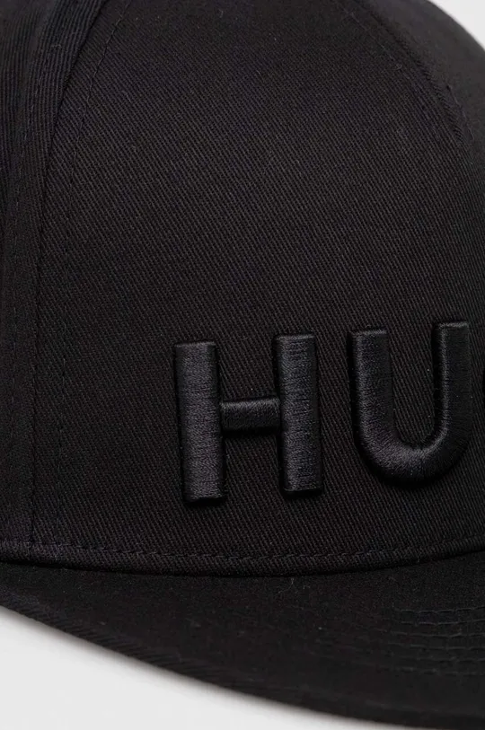 HUGO czapka z daszkiem czarny