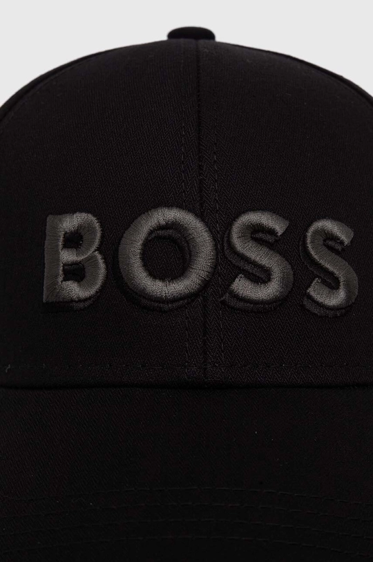 Бавовняна бейсболка BOSS чорний