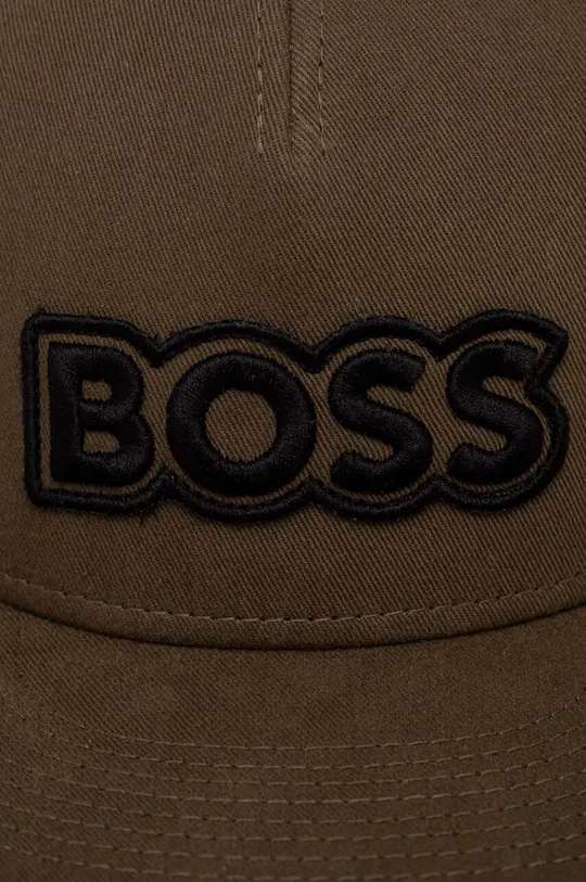 Boss Orange czapka z daszkiem bawełniana 100 % Bawełna 