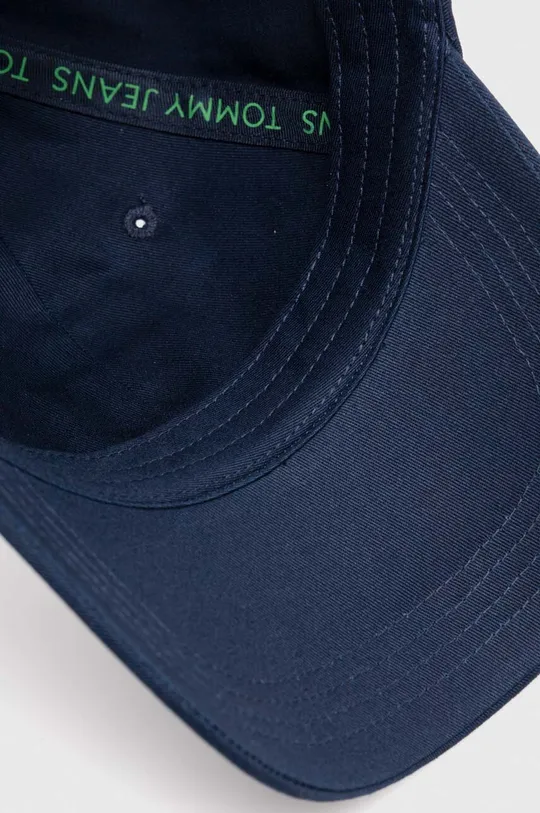 σκούρο μπλε Βαμβακερό καπέλο του μπέιζμπολ Tommy Jeans