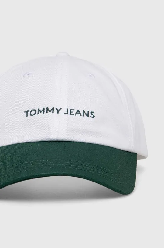 Хлопковая кепка Tommy Jeans белый