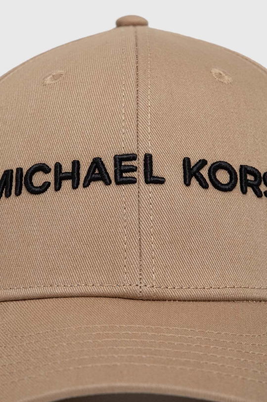 Хлопковая кепка Michael Kors бежевый