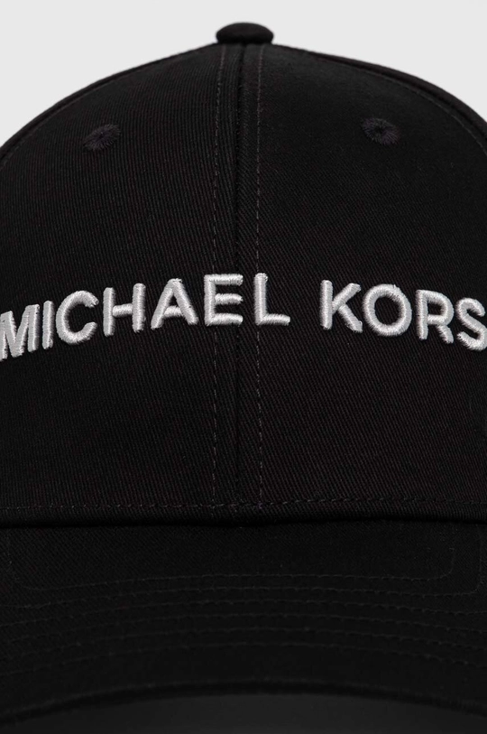 Бавовняна бейсболка Michael Kors чорний