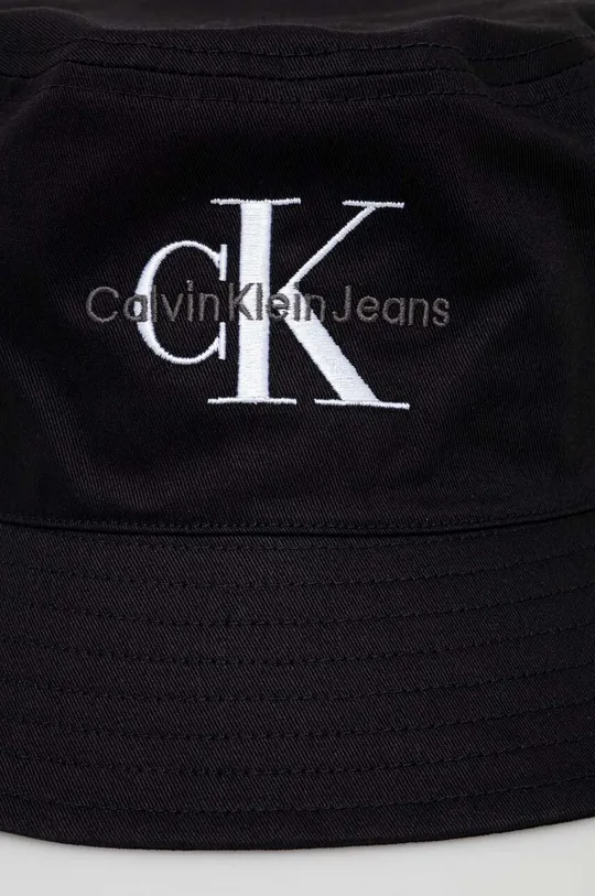 Bombažni klobuk Calvin Klein Jeans črna