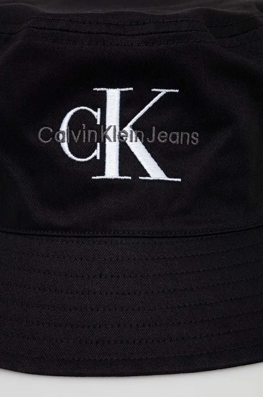 Βαμβακερό καπέλο Calvin Klein Jeans μαύρο