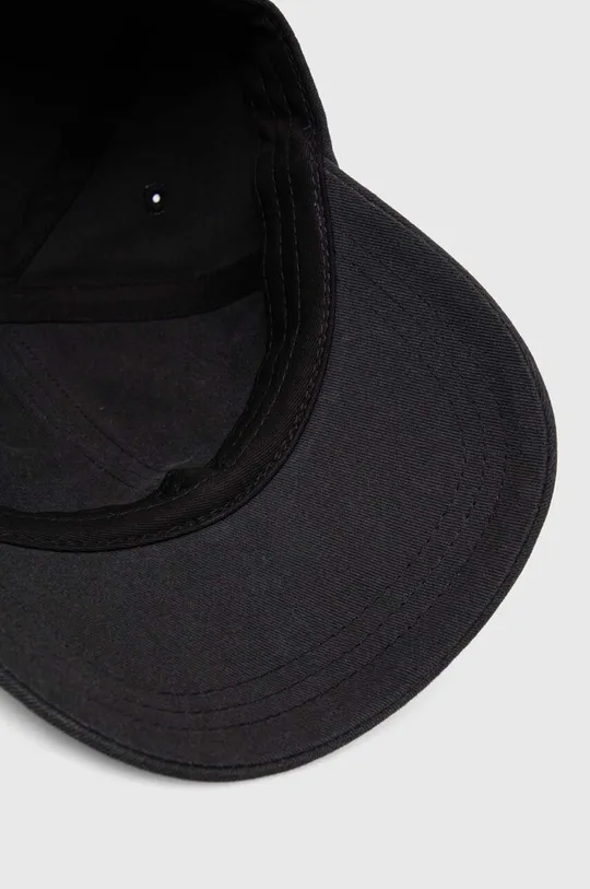 μαύρο Βαμβακερό καπέλο του μπέιζμπολ Samsoe Samsoe