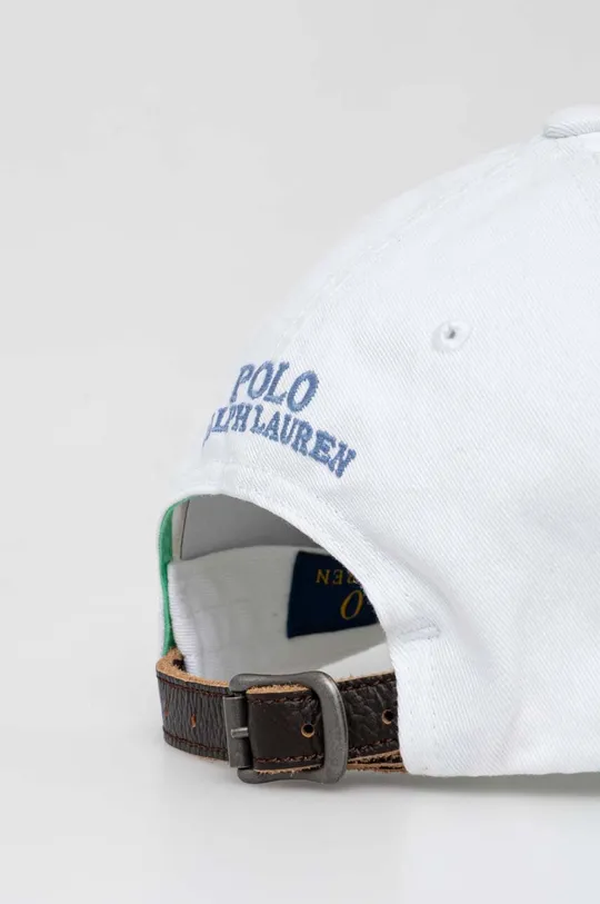 Polo Ralph Lauren berretto da baseball in cotone bianco