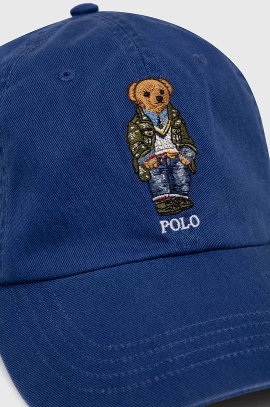 Bombažna bejzbolska kapa Polo Ralph Lauren modra