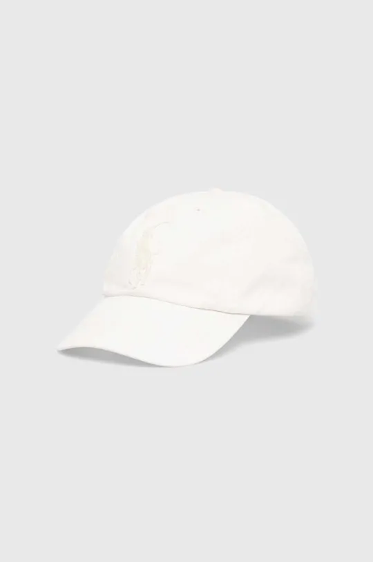 bela Bombažna bejzbolska kapa Polo Ralph Lauren Moški