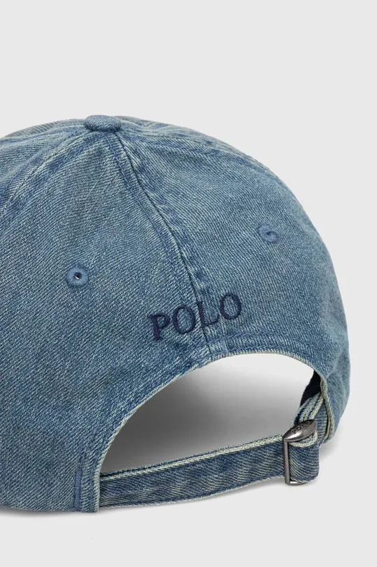Polo Ralph Lauren czapka z daszkiem jeansowa niebieski