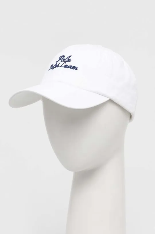 bela Bombažna bejzbolska kapa Polo Ralph Lauren Moški