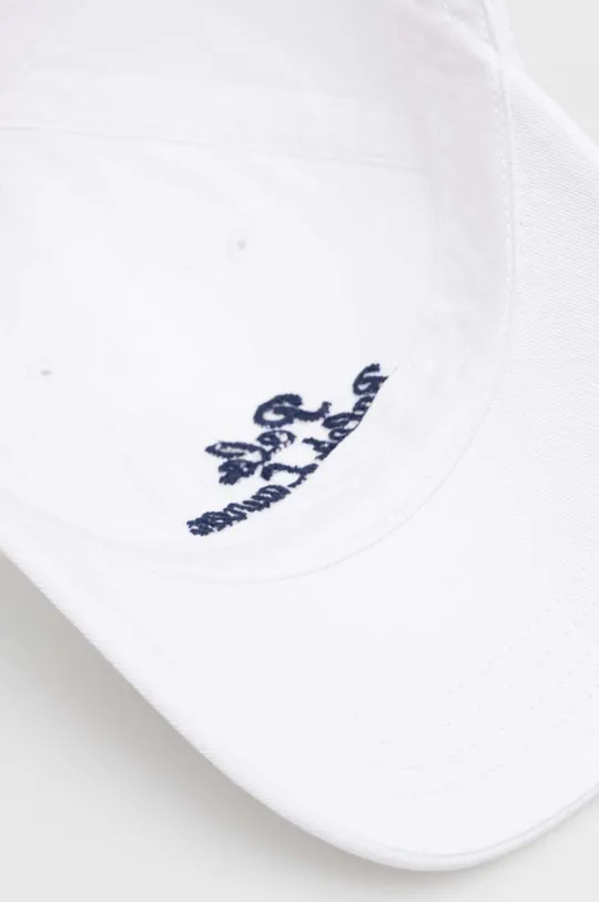 biały Polo Ralph Lauren czapka z daszkiem bawełniana