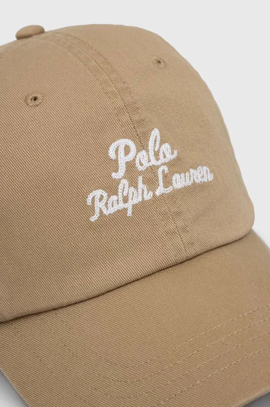 Polo Ralph Lauren czapka z daszkiem bawełniana beżowy